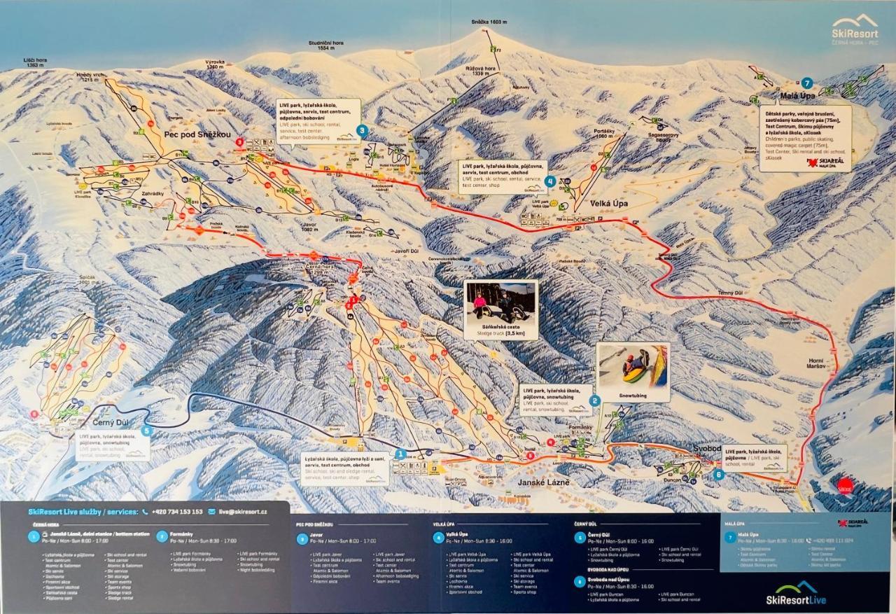 Family 2 Bedroom Ski&Bike Apartment With Terrase Janské Lázně Eksteriør billede
